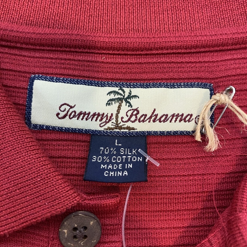 Tommy Bahama Rich Red Polo Shirt - Picture 4 of 9